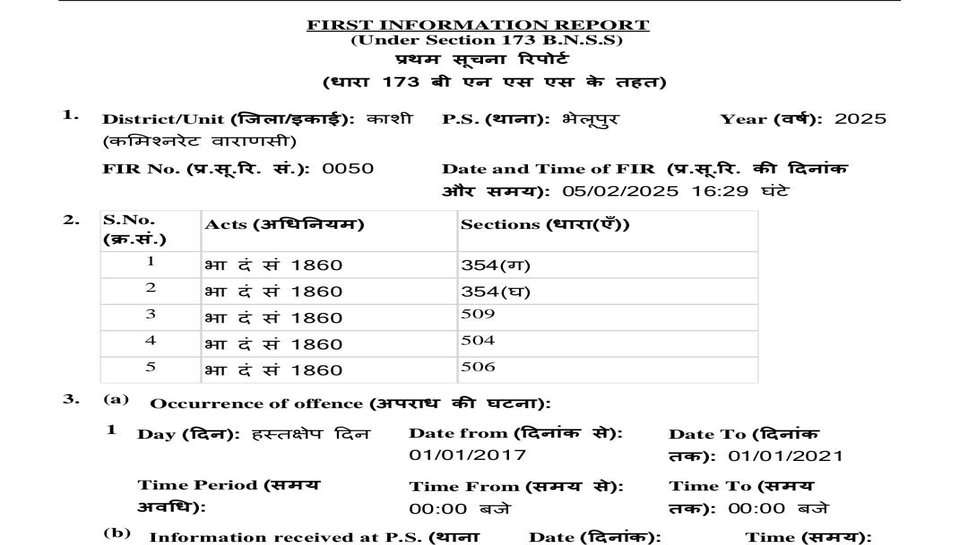 BHU के चिकित्सक पर अमेरिका में रहने वाली महिला ने दर्ज करवाई एफआईआर, पुलिस ने शुरु की जाँच