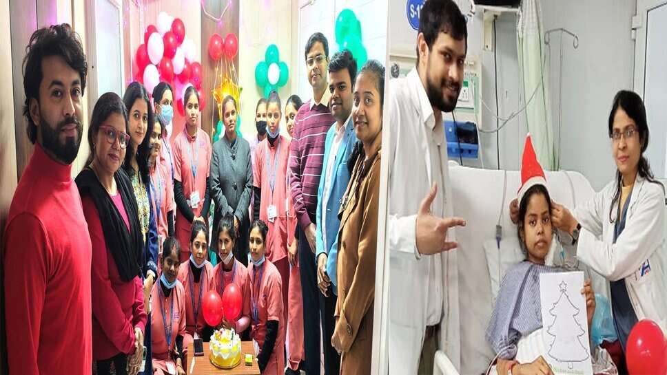 एपेक्स में चिकित्सकों एवं स्वास्थ्यकर्मियों ने मरीजों संग मनाया क्रिसमस