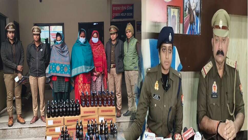 वाराणसी की लंका पुलिस ने तीन महिला शराब तस्करों को पकड़ा, बरामद हुई 275 लीटर शराब
