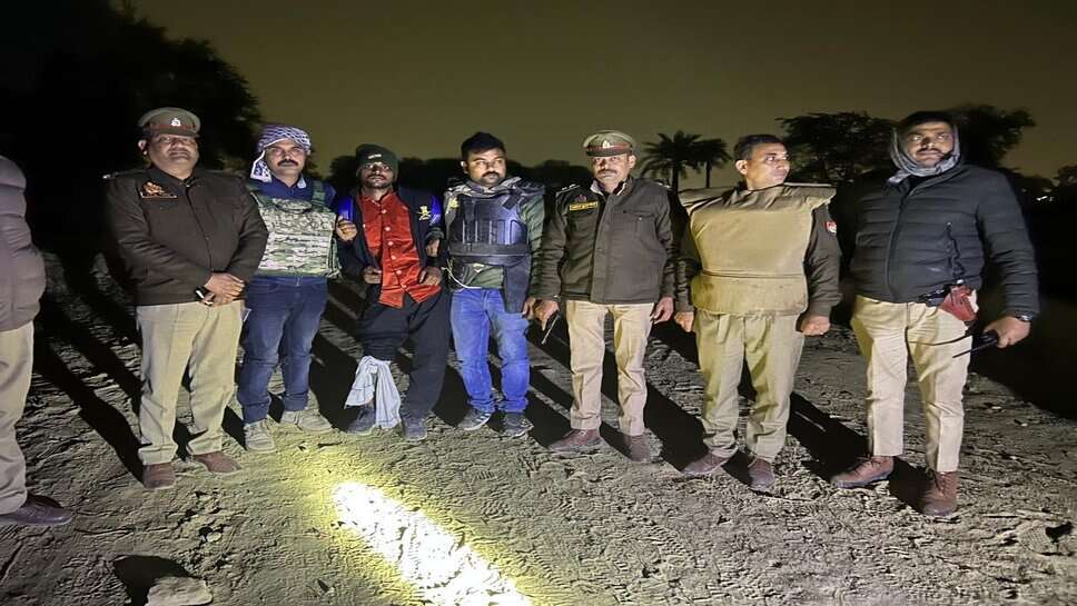 पुलिस कमिश्नरेट के चक्रव्यूह में फंसा बदमाश, पुलिस ने टांग में गोली मारकर पकड़ा, गोली मारकर लूट मामले में था शामिल