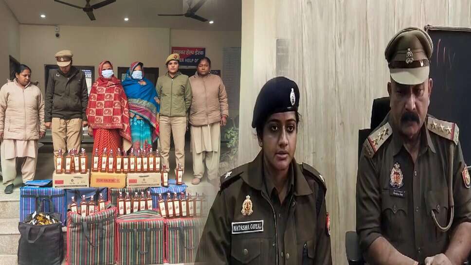 दो महिला शराब तस्कर फिर चढ़ी लंका पुलिस के हत्थे, 2 लाख की शराब बरामद