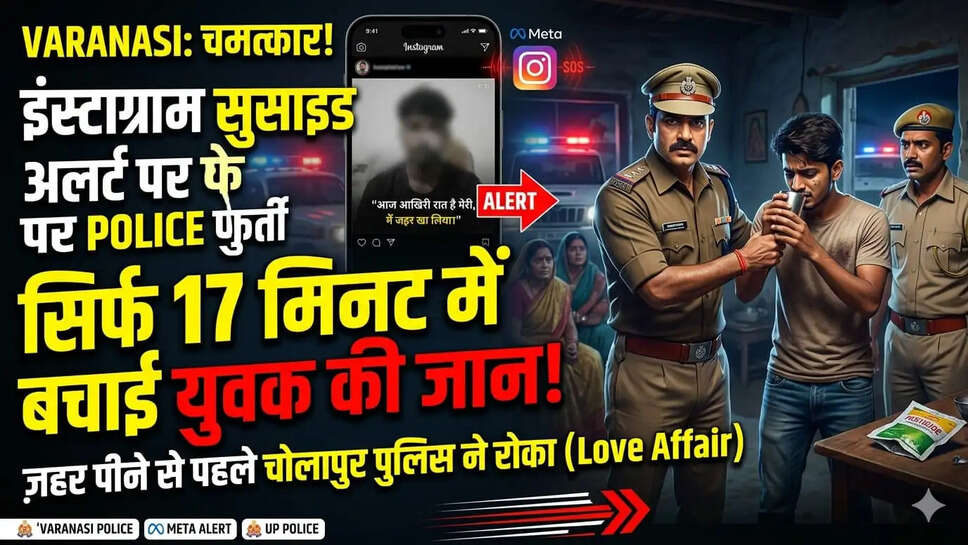 पुलिस ने युवक बचाई जान 