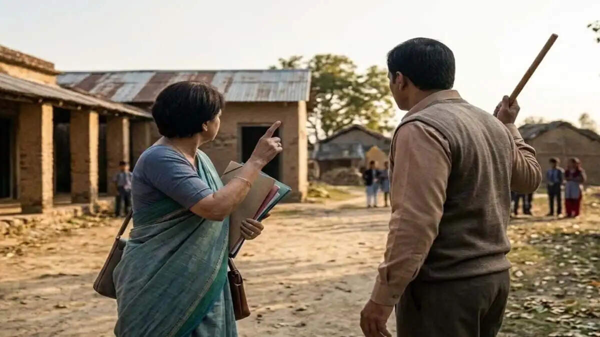 Deoria: स्कूल में बच्चों के सामने 'महाभारत', हेडमास्टर को डंडा लेकर दौड़ाने वाला सहायक अध्यापक सस्पेंड, प्रधानाध्यापिका पर भी गिरी गाज
