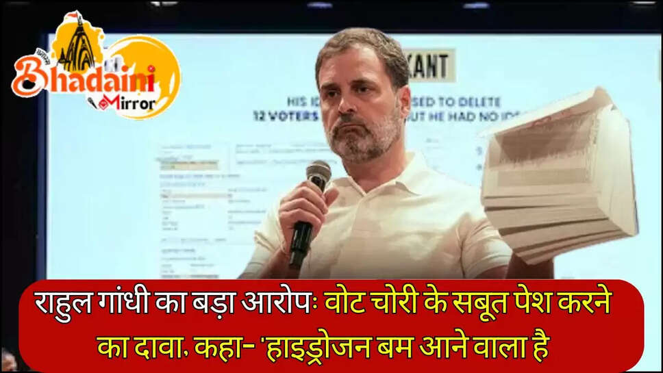 राहुल गांधी का बड़ा आरोप
