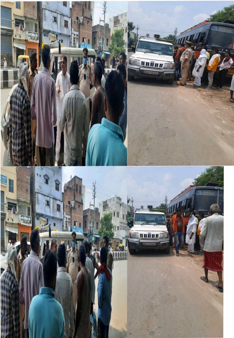 ट्रैफिक पुलिस ने सड़को पर बेतरतीब खड़े प्राइवेट बसों को दी हिदायत, एक बस सीज, ADCP बोले- सुगम यातायात के लिए 6 टीमें गठित
