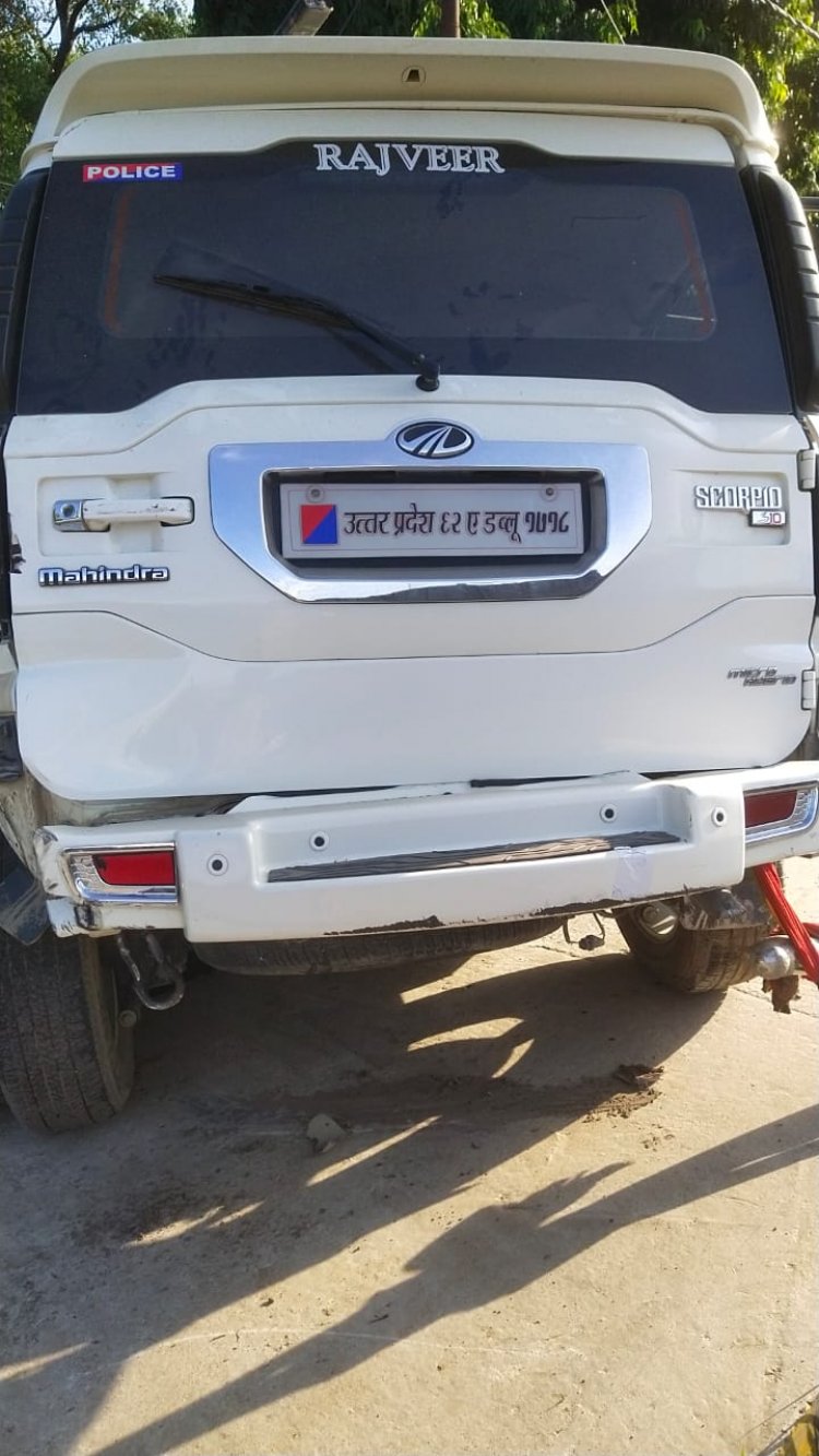 दर्दनाक हादसा: ट्रक ने स्कार्पियो में मारा जोरदार टक्कर, महिला समेत 3 की मौत 2 घायल