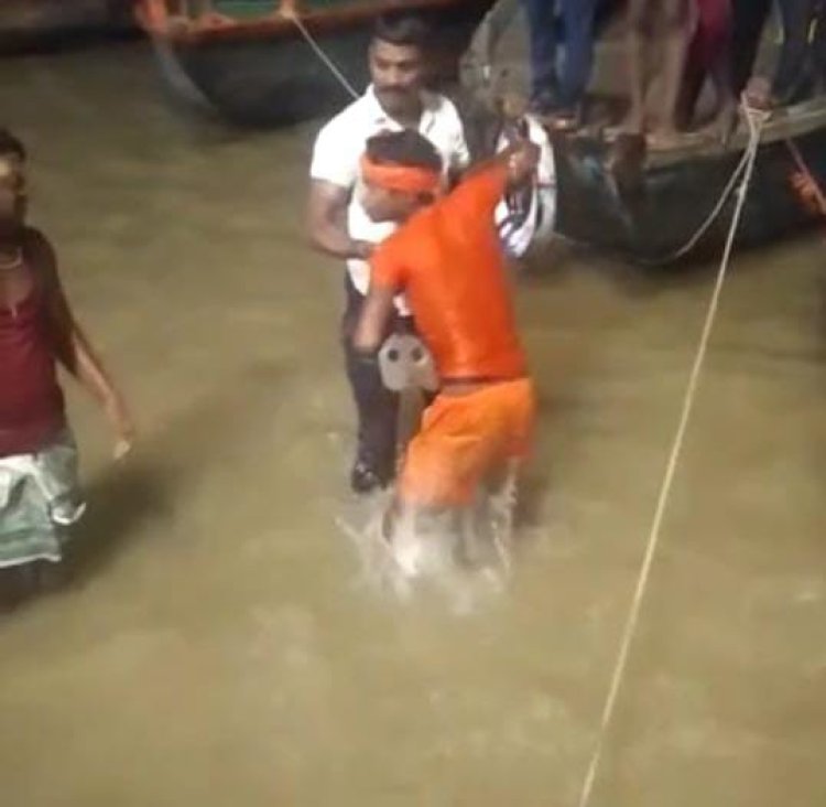 डूबते युवक को NDRF ने बचाया, स्नान करते समय चला गया था गहरे पानी में...