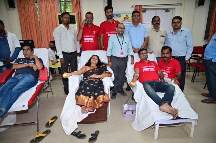 BLW के केंद्रीय चिकित्सालय में आयोजित हुआ रक्तदान शिविर, 60 लोगों ने रक्तदान कर पर्यावरण संरक्षण का लिया संकल्प...