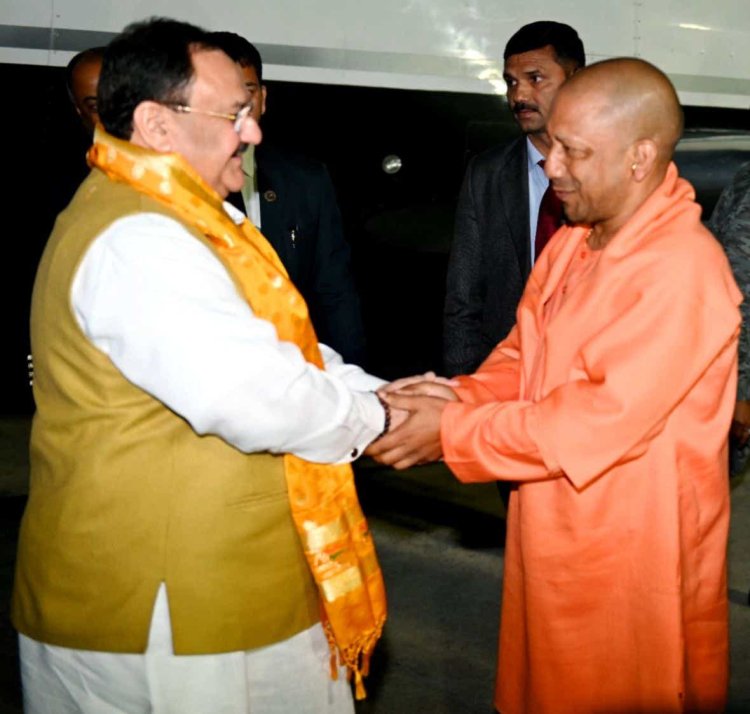 BJP के राष्ट्रीय अध्यक्ष जेपी नड्डा पहुंचे वाराणसी, सीएम ने एयरपोर्ट पर की अगुवानी, जाने यह दौरा क्यों है खास... 
