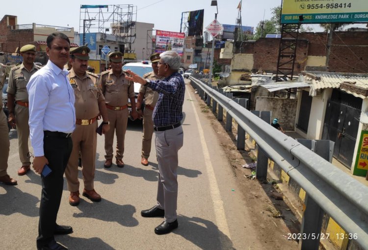 रामनगर-सामने घाट पुल का पुलिस कमिश्नर और DM ने किया निरीक्षण, भारी वाहन के आवागमन पर लगाया प्रतिबंध...