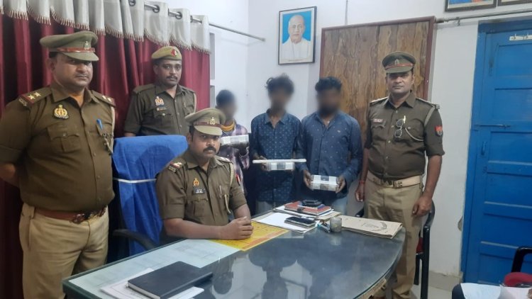पांडेयपुर दुर्गा मंदिर से चोरी करने वाले तीन आरोपी गिरफ्तार, नगदी और औजार बरामद...