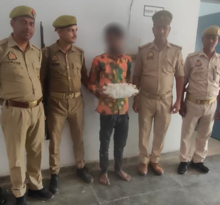 मादक पदार्थ बेचने जा रहे युवक को सारनाथ पुलिस ने पकड़ा, 1किलो 300 ग्राम गांजा बरामद...