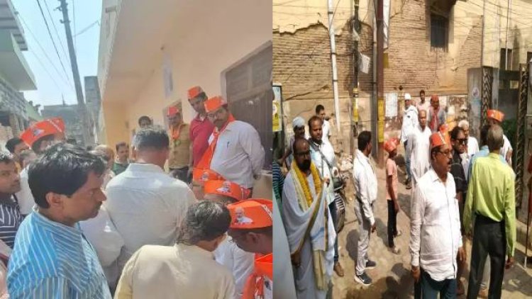Varanasi : जनसंपर्क अभियान के दौरान भाजपा विधायक सौरभ श्रीवास्तव का जनता ने किया विरोध, जताई नाराजगी
