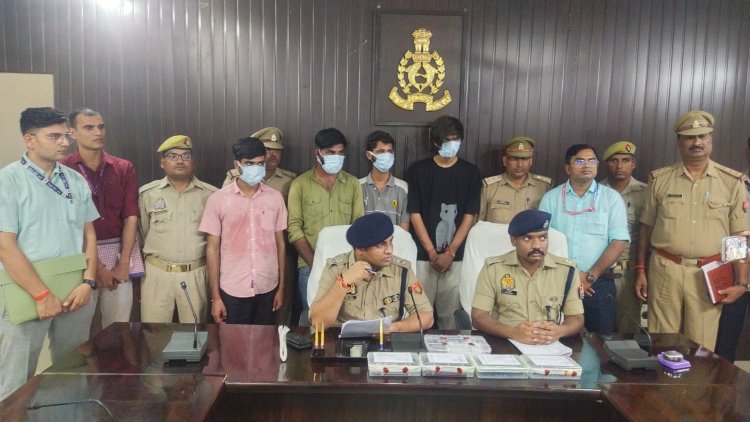 वाराणसी साइबर पुलिस ने सरगना सहित राजस्थान के 4 आरोपियों को किया गिरफ्तार, साड़ी कारोबारी से की थी 27.25 लाख रुपये की ठगी